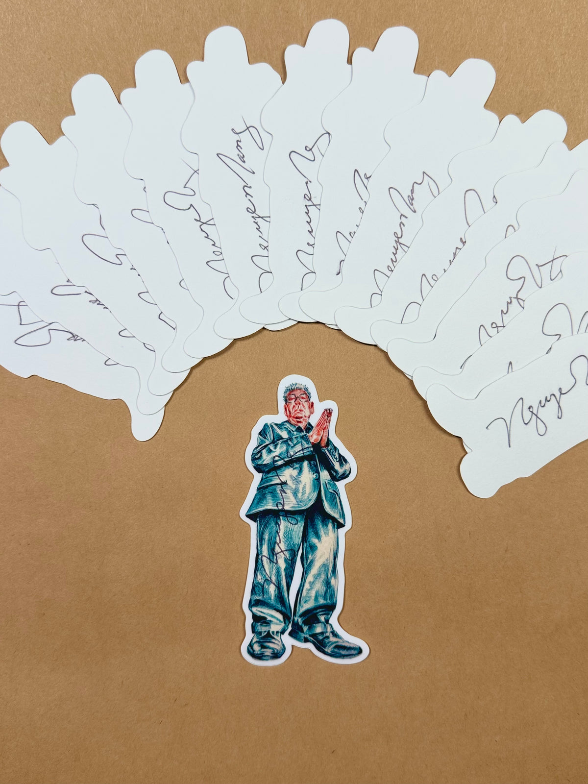 Asian Goggins Signed Stickers