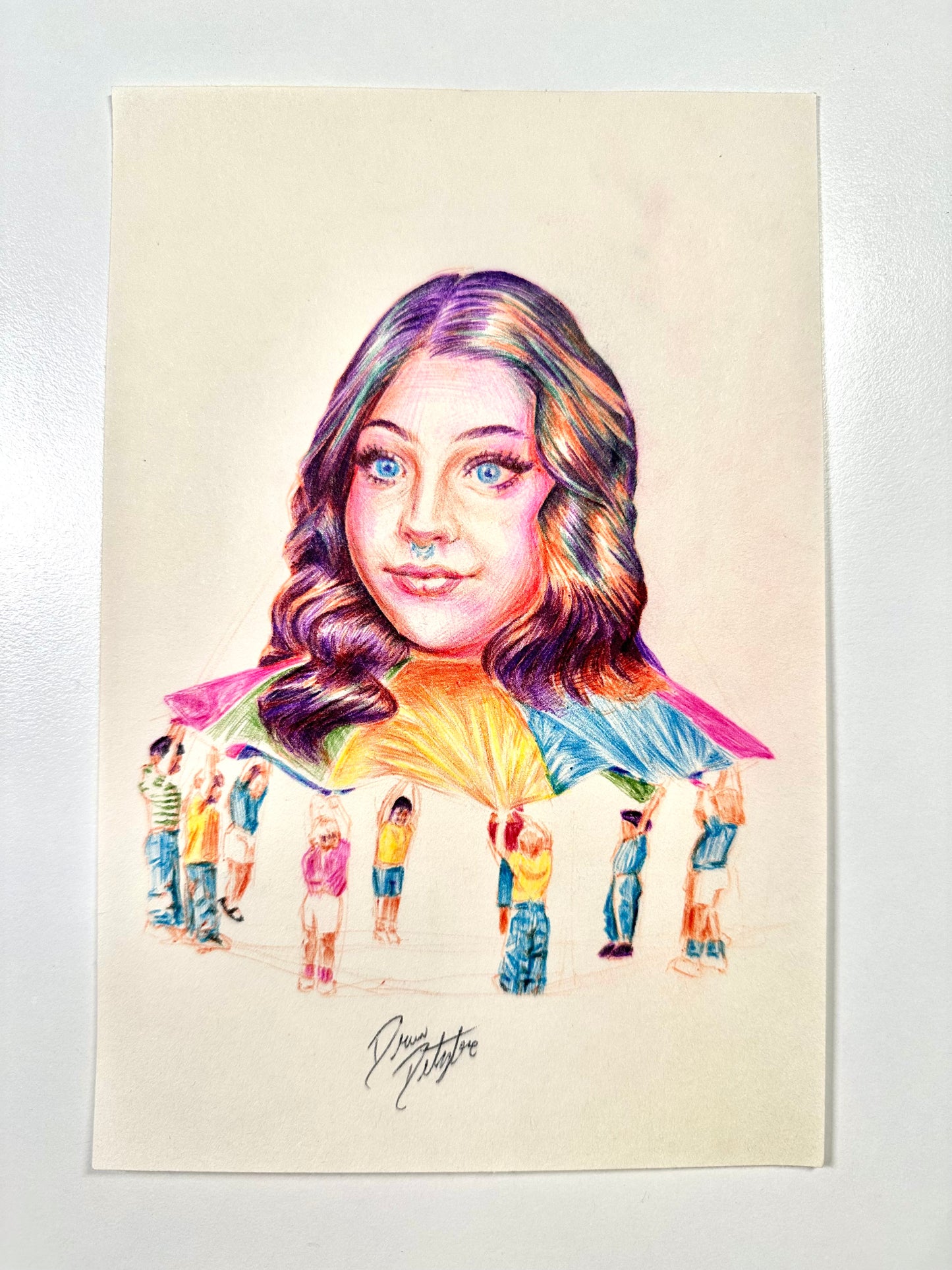 Parachute Woman Art (draw my ex