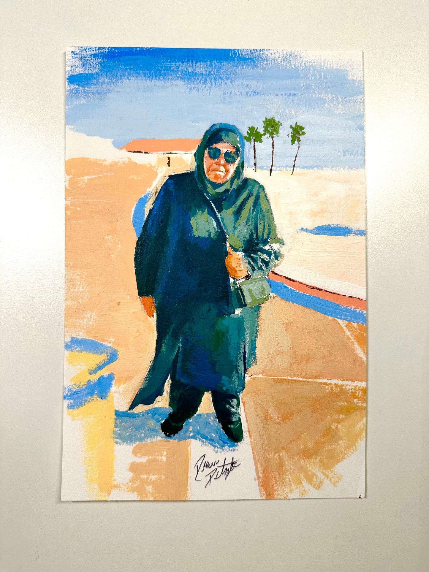 Woman On Beach Art