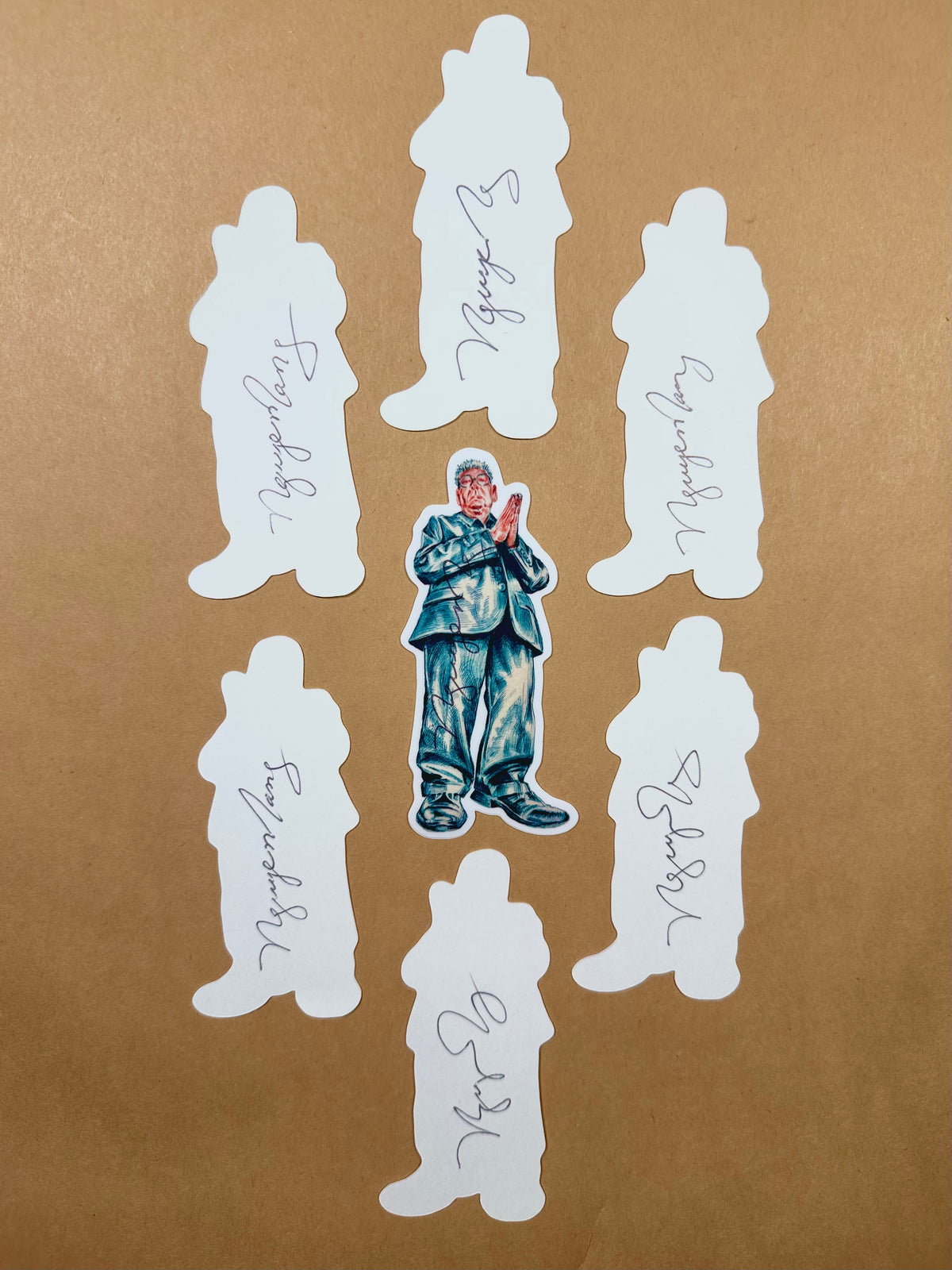 Asian Goggins Signed Stickers