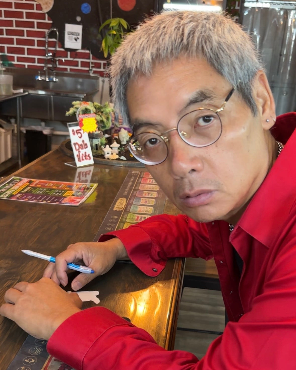 Asian Goggins Signed Stickers